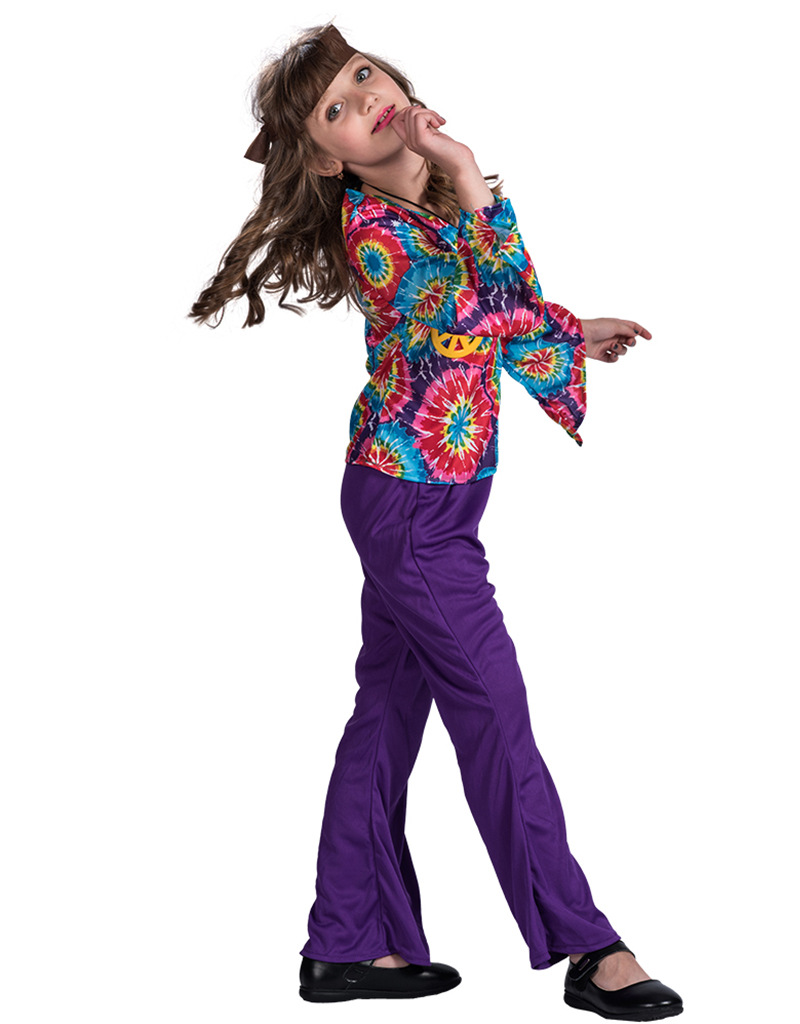 F68154 hippie costume for girls